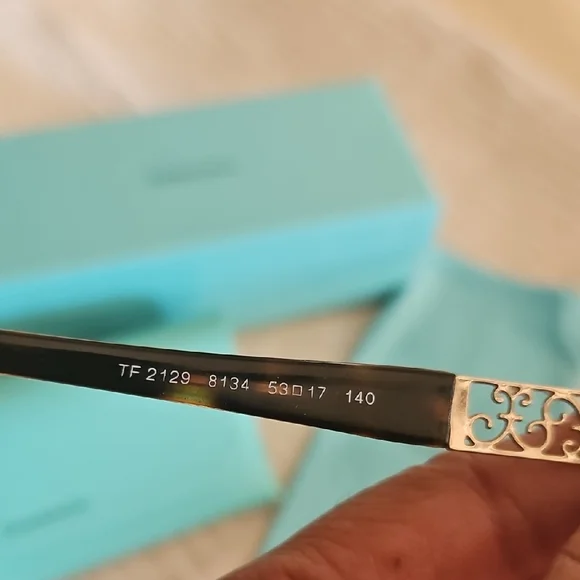 Tiffany & Co. Brown and Gold Glasses - Picture 4 of 6